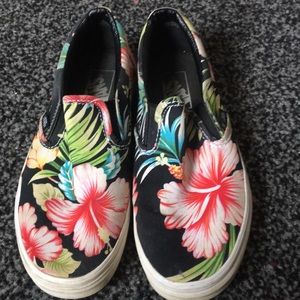 Floral Vans Classic Slip On Sneaker